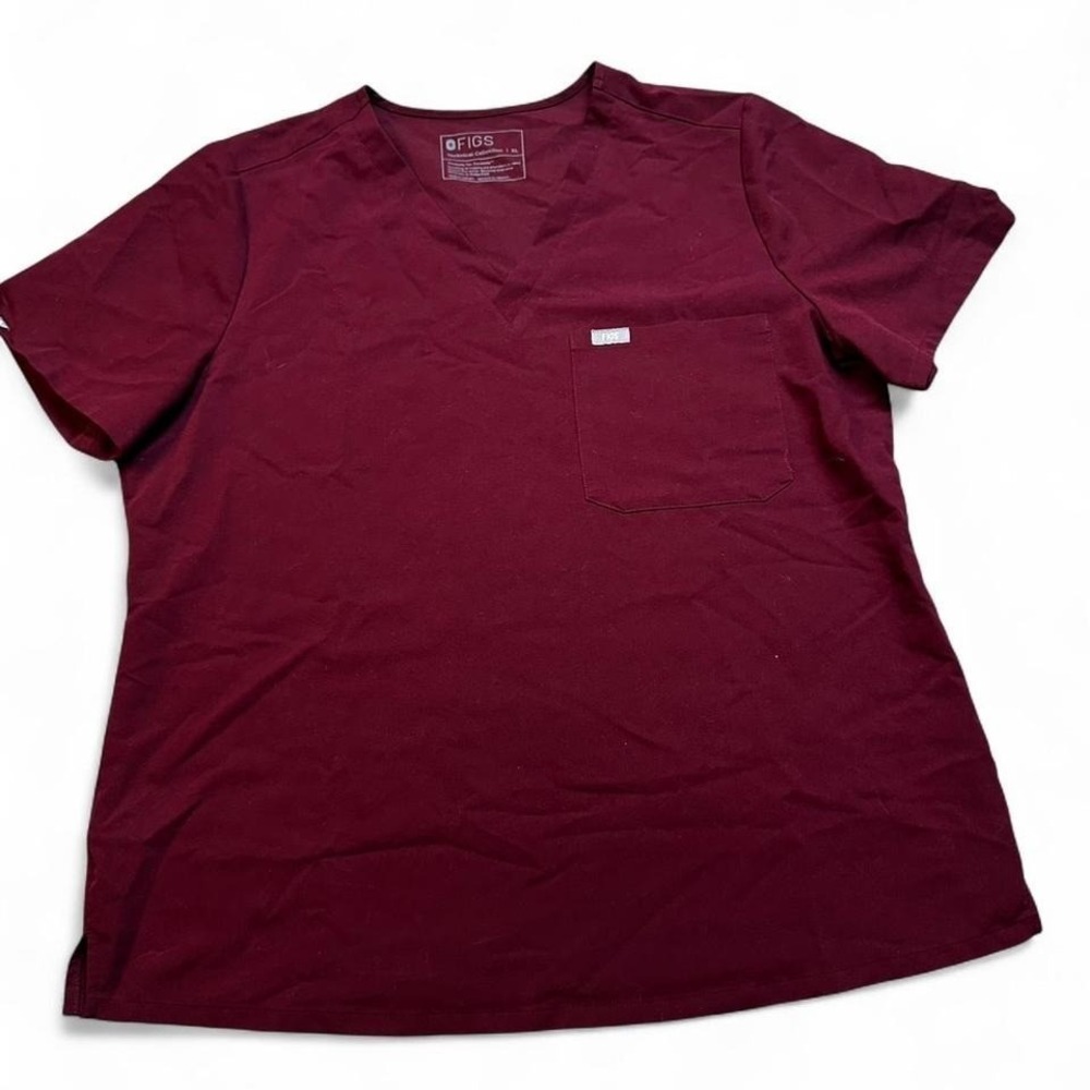 Figs‎ Technical Collection maroon nurse scrub top size XL